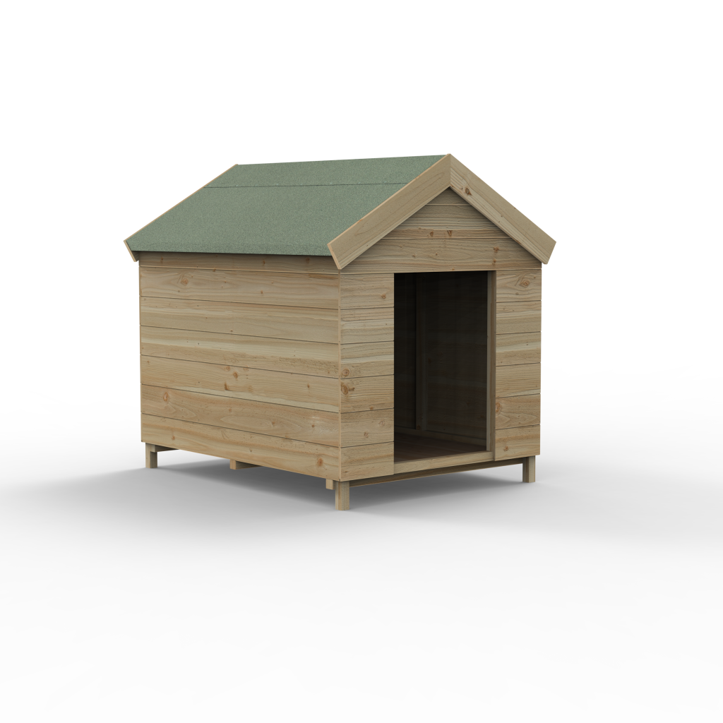 Wooden Dog House - Alpha
