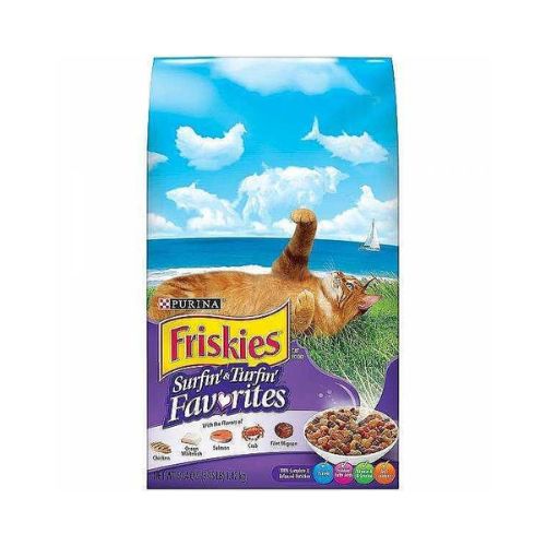 פריסקיז מזון לחתול מעדני החתול (סגול) 7.26 ק"ג Friskies Surfin & Turfin